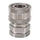 Parker Snap-tite H series stainless steel coupler, valved